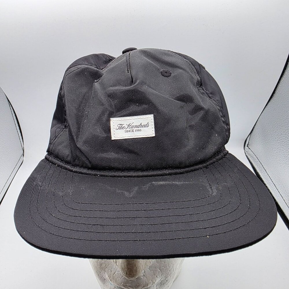 The Hundreds Script Snapback Hat Black Adjustable Unisex Streetwear Logo Cap